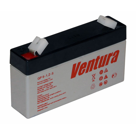 батарея VENTURA GP 6-1.2-S T1 (GP6-1.2-ST1) 1.2ah 6V - купить в Нижнем Новгороде